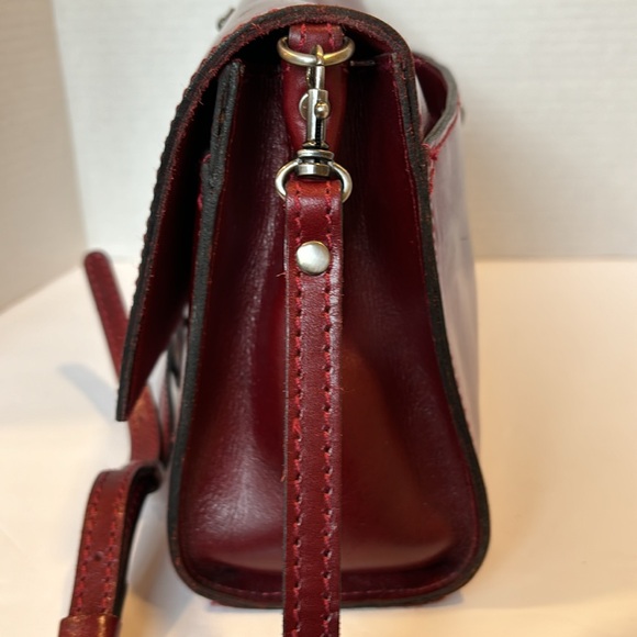Patricia Nash Burgundy Crossbody Bag Renaissance Collection - Picture 12 of 16